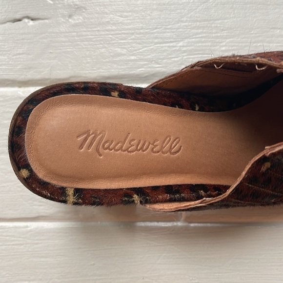 Madewell The Harper Mule in Leopard Calf Hair (worn only once) - Picture 8 of 9